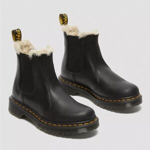 Dr Martens Faux Fur Lined Chelsea Boots